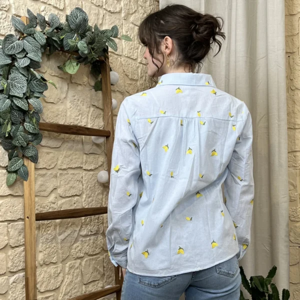 I805 - Chemise Citron (T36-T38) - bleu-ciel - 38