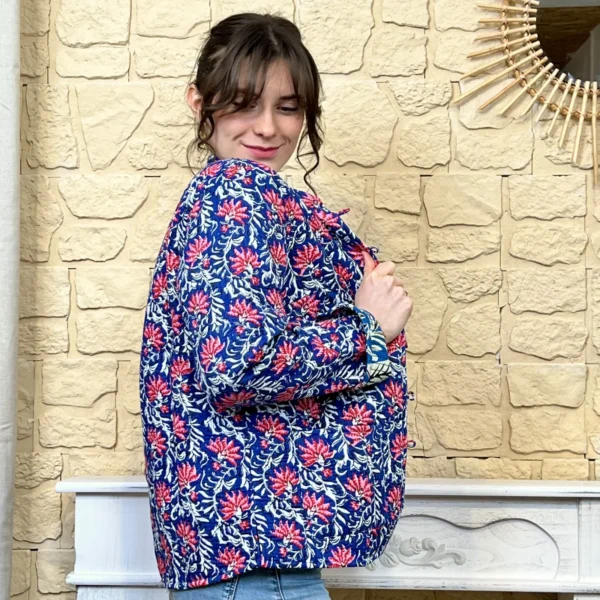 I785 - Veste réversible - bleu-royal - 44