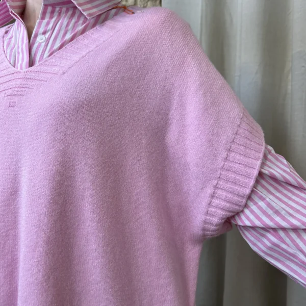 I780 - Pull sans manche (TU) - rose-bebe - taille-unique