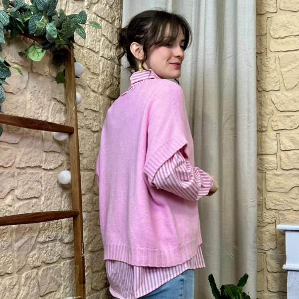 I780 - Pull sans manche (TU) - rose-bebe - taille-unique