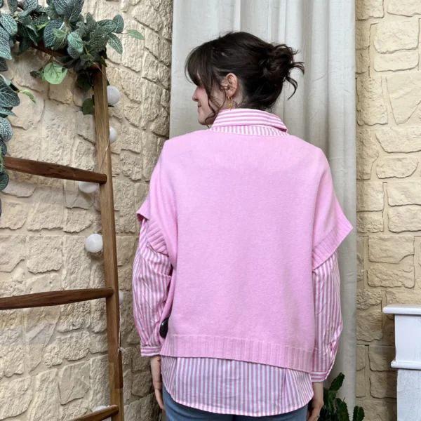 I780 - Pull sans manche (TU) - rose-bebe - taille-unique