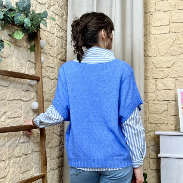I780 - Pull sans manche (TU) - bleu-jeans - taille-unique