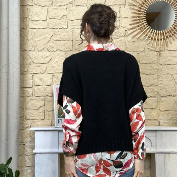 I780 - Pull sans manche (TU) - noir - taille-unique