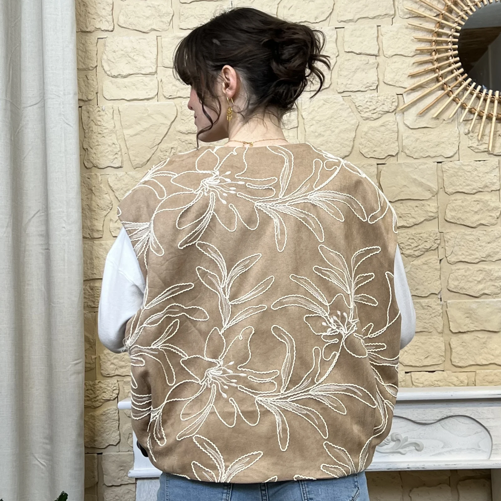 I777 - Boléro suédine (TU)