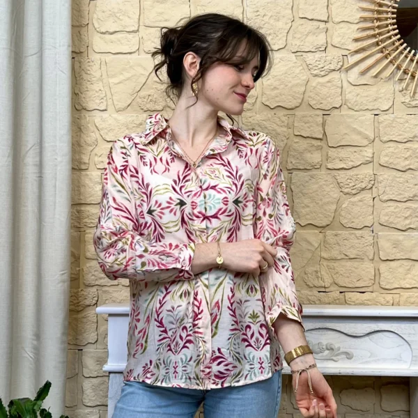 I768 - Chemise légère (T36-T38) - rose - 38