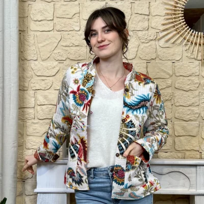 I786 - Veste réversible - blanc - 44