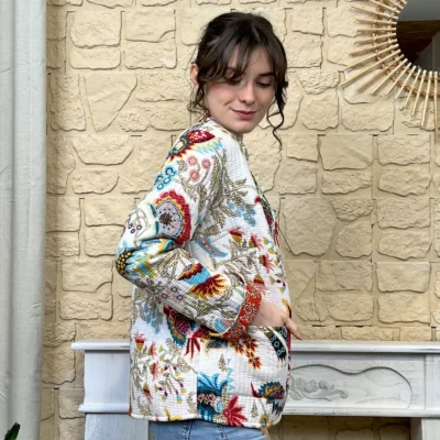 I786 - Veste réversible - blanc - 44