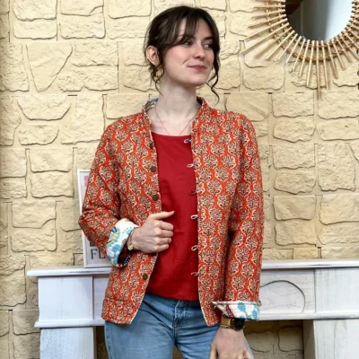 I786 - Veste réversible - blanc - 44