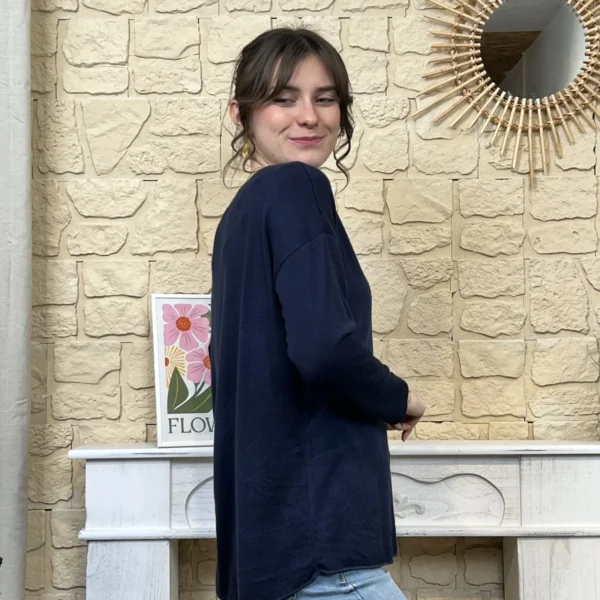 I736 - Pull Iconique (TU) - marine - taille-unique