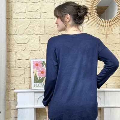 I736 - Pull Iconique (TU) - marine - taille-unique