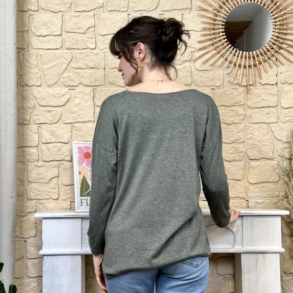 I736 - Pull Iconique (TU) - kaki - taille-unique