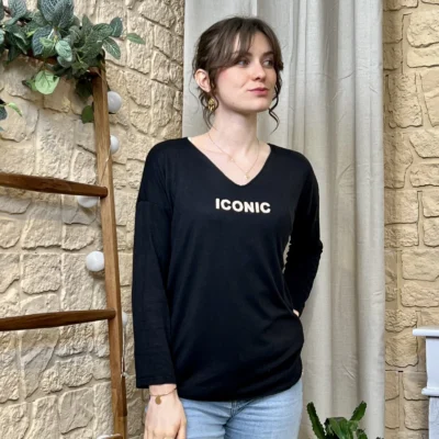 I736 - Pull Iconique (TU) - noir - taille-unique