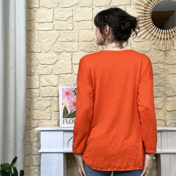I736 - Pull Iconique (TU) - orange - taille-unique