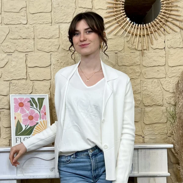 I728 - Veste légère (TU) - blanc - taille-unique