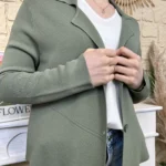 Blazer femme en maille « Tendance » - kaki - taille-unique
