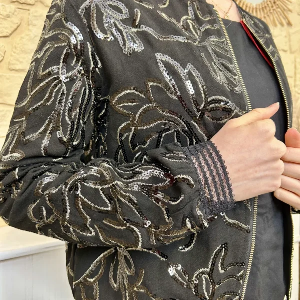 I726 - Bombers brodé (TU) - noir - taille-unique