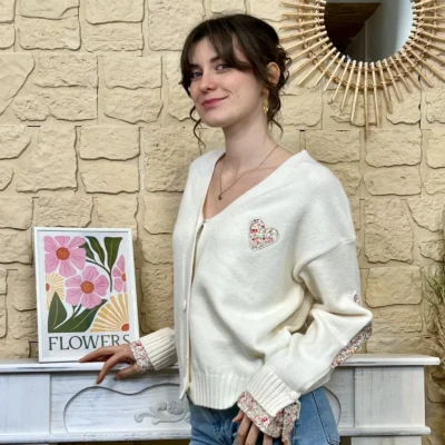 I721 - Gilet liberty (TU) - beige - taille-unique