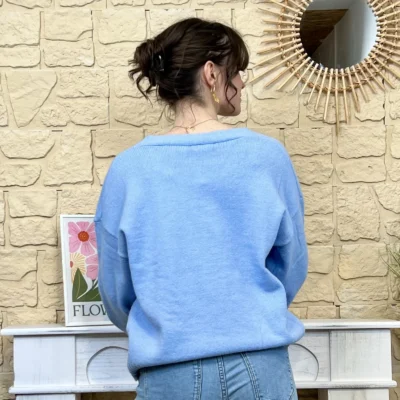 I721 - Gilet liberty (TU) - bleu-ciel - taille-unique