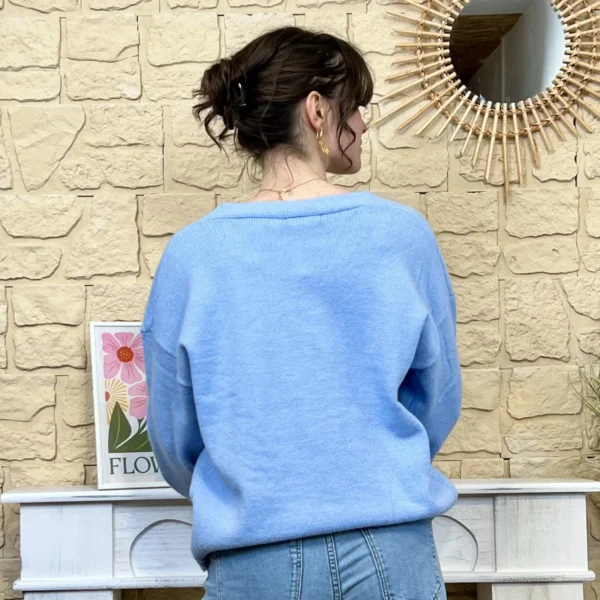 I721 - Gilet liberty (TU) - bleu-ciel - taille-unique