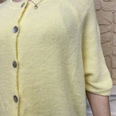 I720 - Gilet boutonné (TU) - jaune - taille-unique