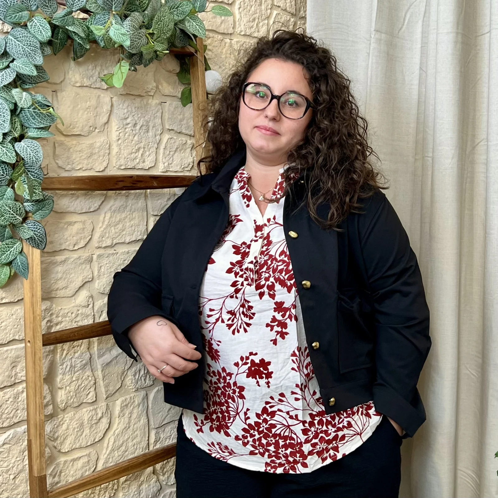 J761 - Veste courte (T44-T52) - noir - 52