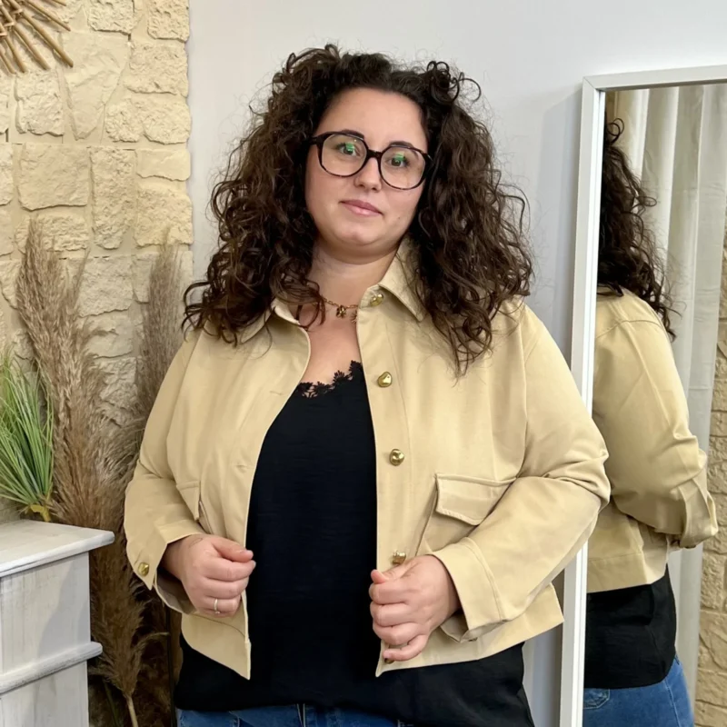 Veste courte (T44-T52) - beige - 52