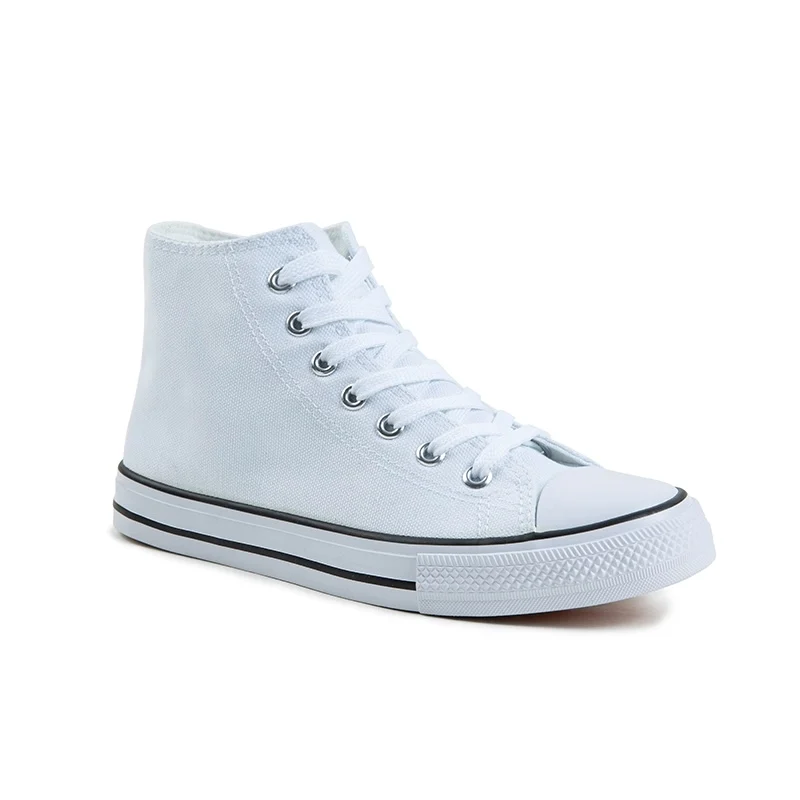 Basket montante Toile - blanc - 41