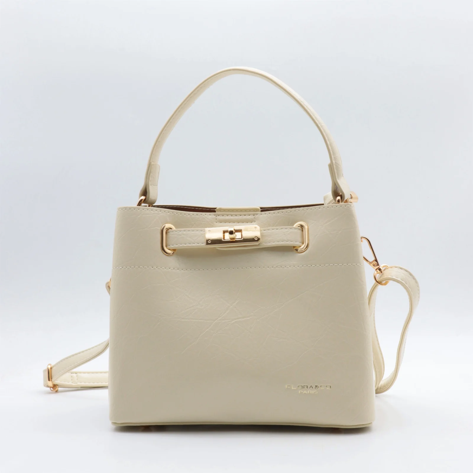 O976- Sac Médium porté épaule Flora & Co - ecru - sans-taille