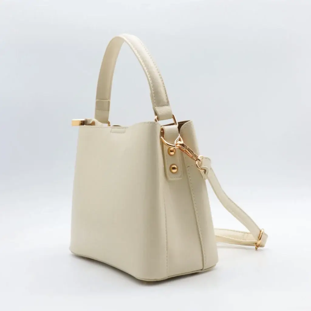 O976- Sac Médium porté épaule Flora & Co - ecru - sans-taille