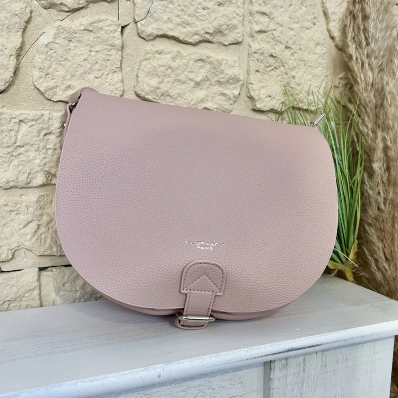 Grand Sac bandoulière à rabat - rose-pale - sans-taille