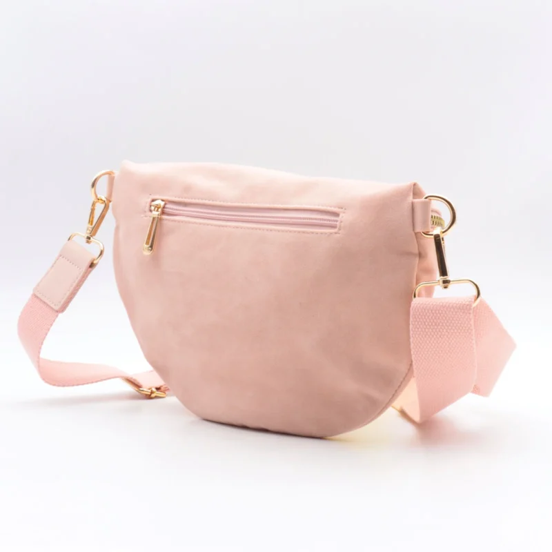 Banane aspect daim - rose-poudre - sans-taille