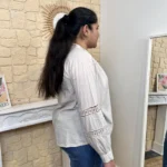 Chemise femme ample coton et dentelle - beige - taille-unique
