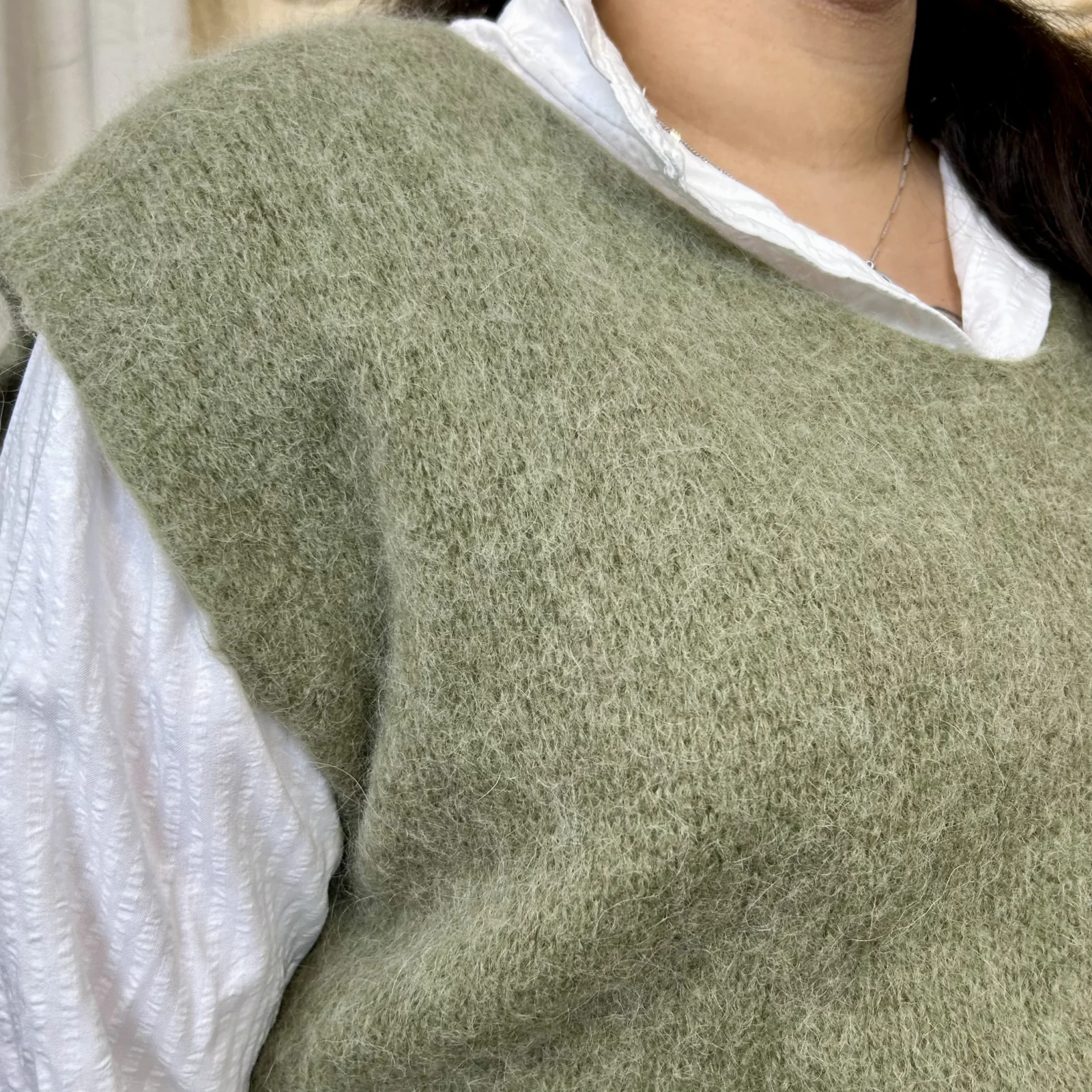 Pull sans manches (TU) - kaki - taille-unique