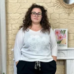 Pull fleur uni (GT) - blanc - taille-unique-grande-taille