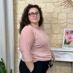 Pull fleur uni (GT) - rose-poudre - taille-unique-grande-taille