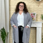 Gilet long (GT) - gris-clair - taille-unique-grande-taille