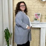 Gilet long (GT) - gris-clair - taille-unique-grande-taille