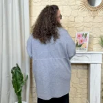 Gilet long (GT) - gris-clair - taille-unique-grande-taille