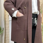 Gilet long (GT) - marron - taille-unique-grande-taille