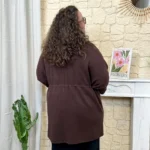 Gilet long (GT) - marron - taille-unique-grande-taille