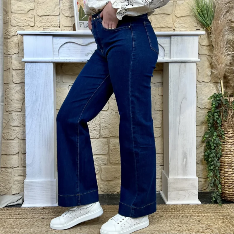 M839 - Jean Wide (T36-T44) - denim-fonce - 44