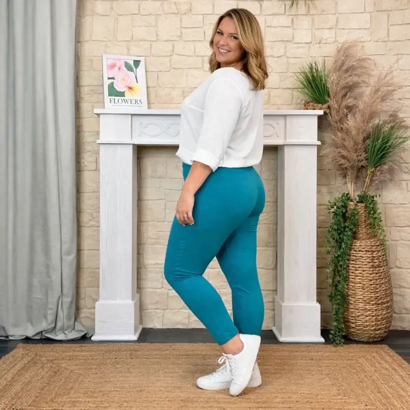 R273- Tregging Christy (T42-T52) - bleu-turquoise-tiffany - 52