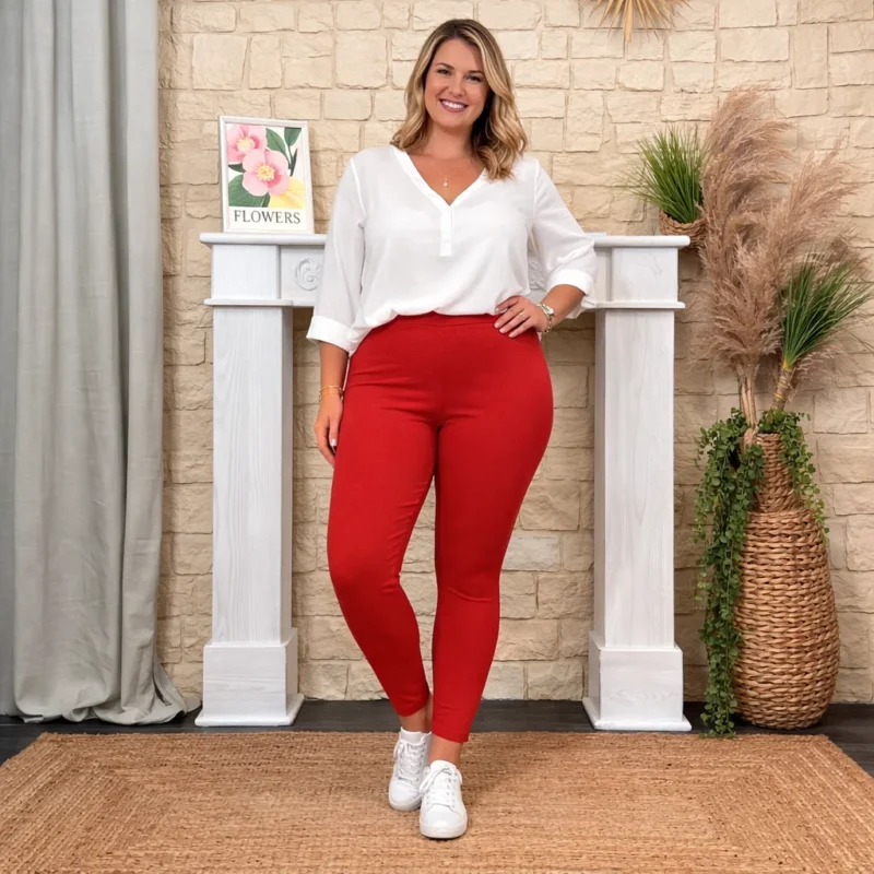 Tregging Christy (T42-T52) - rouge-vif - 52