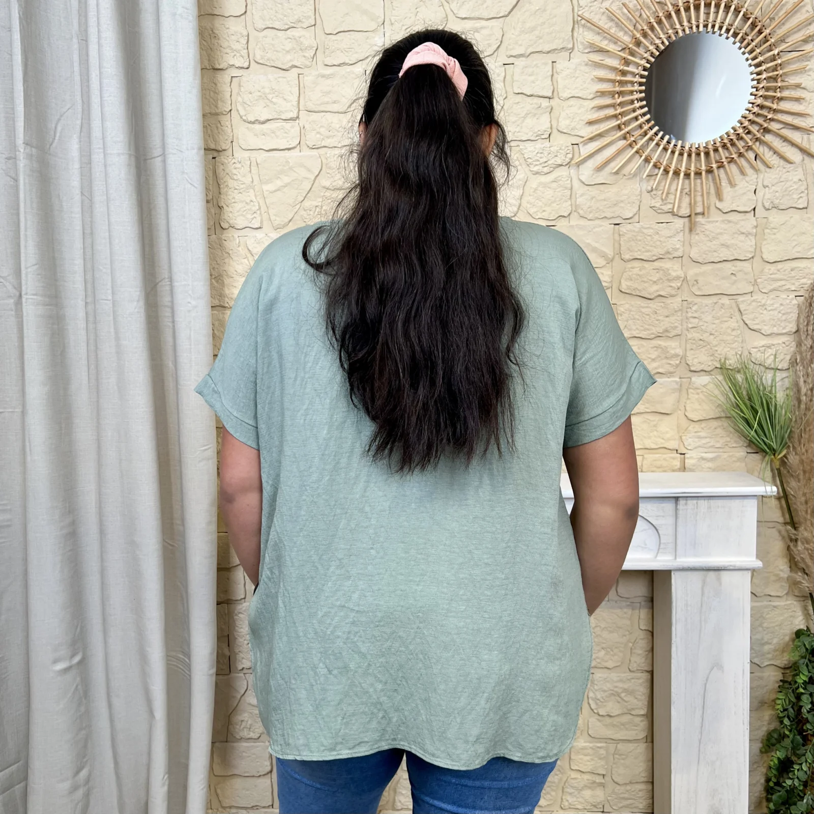 I692 - T-shirt arbre (TU) - kaki - taille-unique