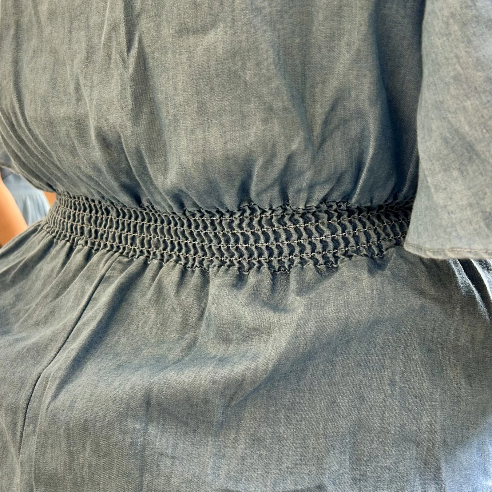 J710 - Robe longue denim (T40-T48) - denim - 48