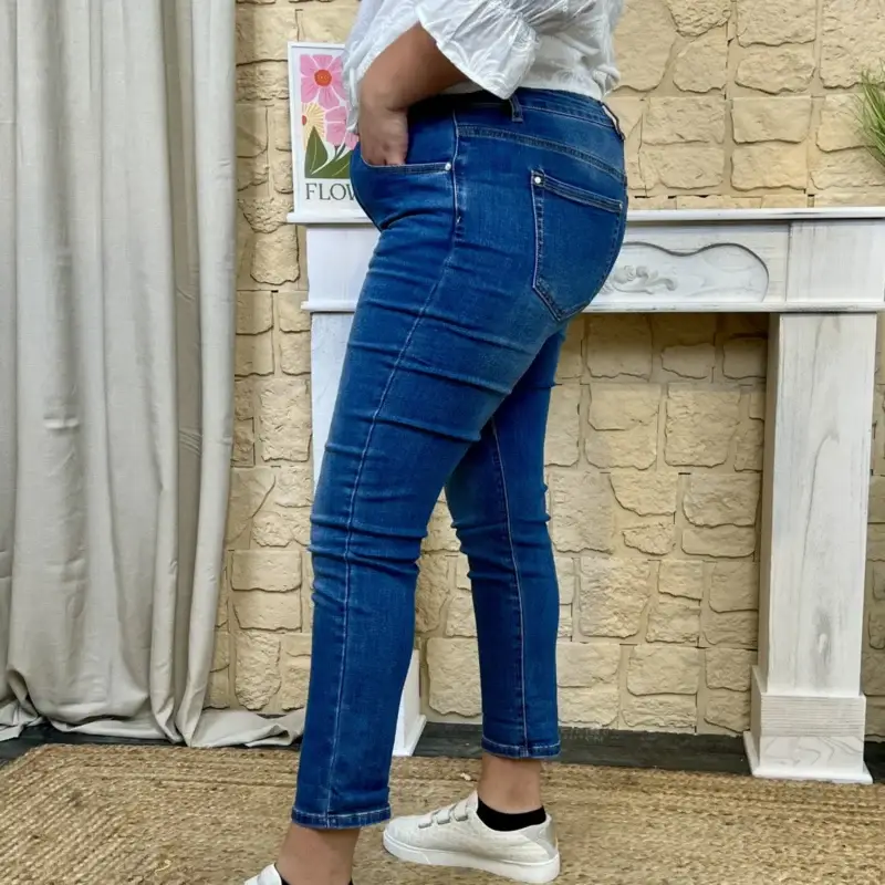 K862 - Jean 7/8ème (T42-T50) - denim - 50