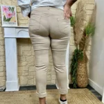 K865 - Jean 7/8ème (T42-T50) - beige - 50