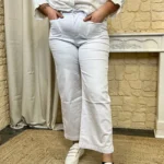 Jean Wide teinté VOGGO (T42-T50) - blanc - 50