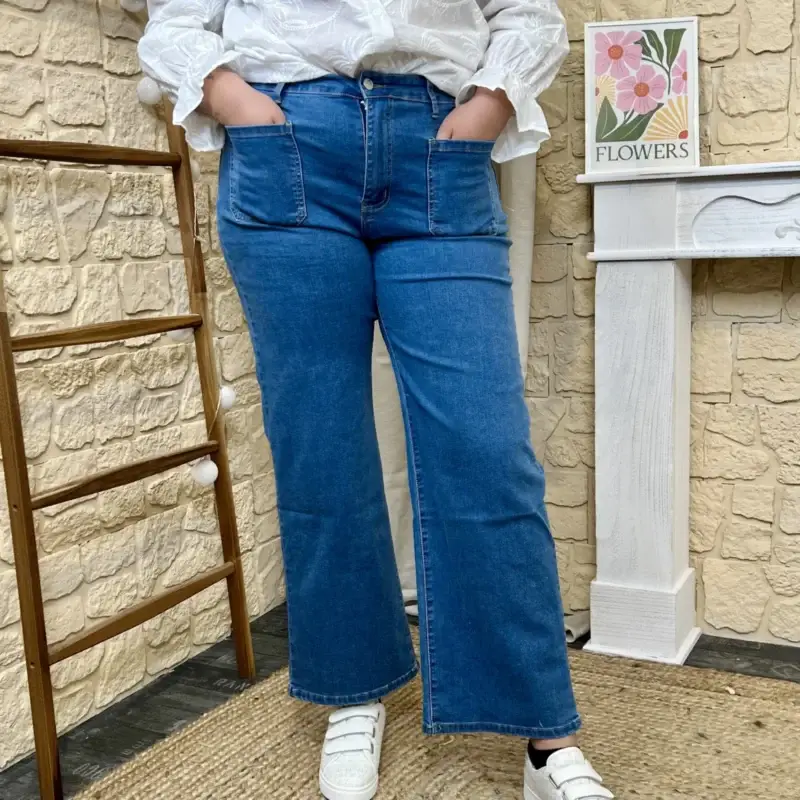 K870 - Jean Wide (T42-T50) - denim - 50