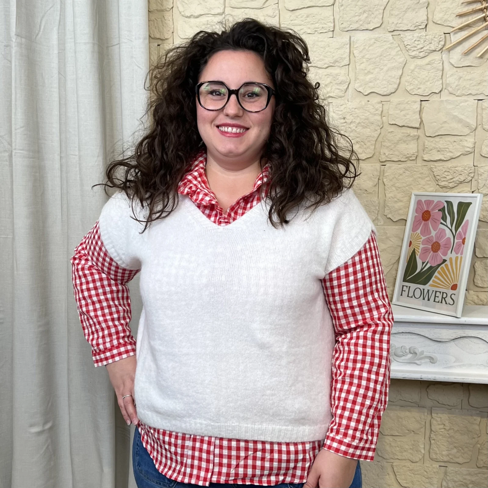 J693 - Pull sans manches (GT) - ecru - taille-unique-grande-taille
